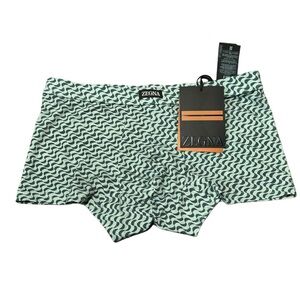 ZEGNA**Men’s Green Print Boxer Brief Underwear**Med. $118